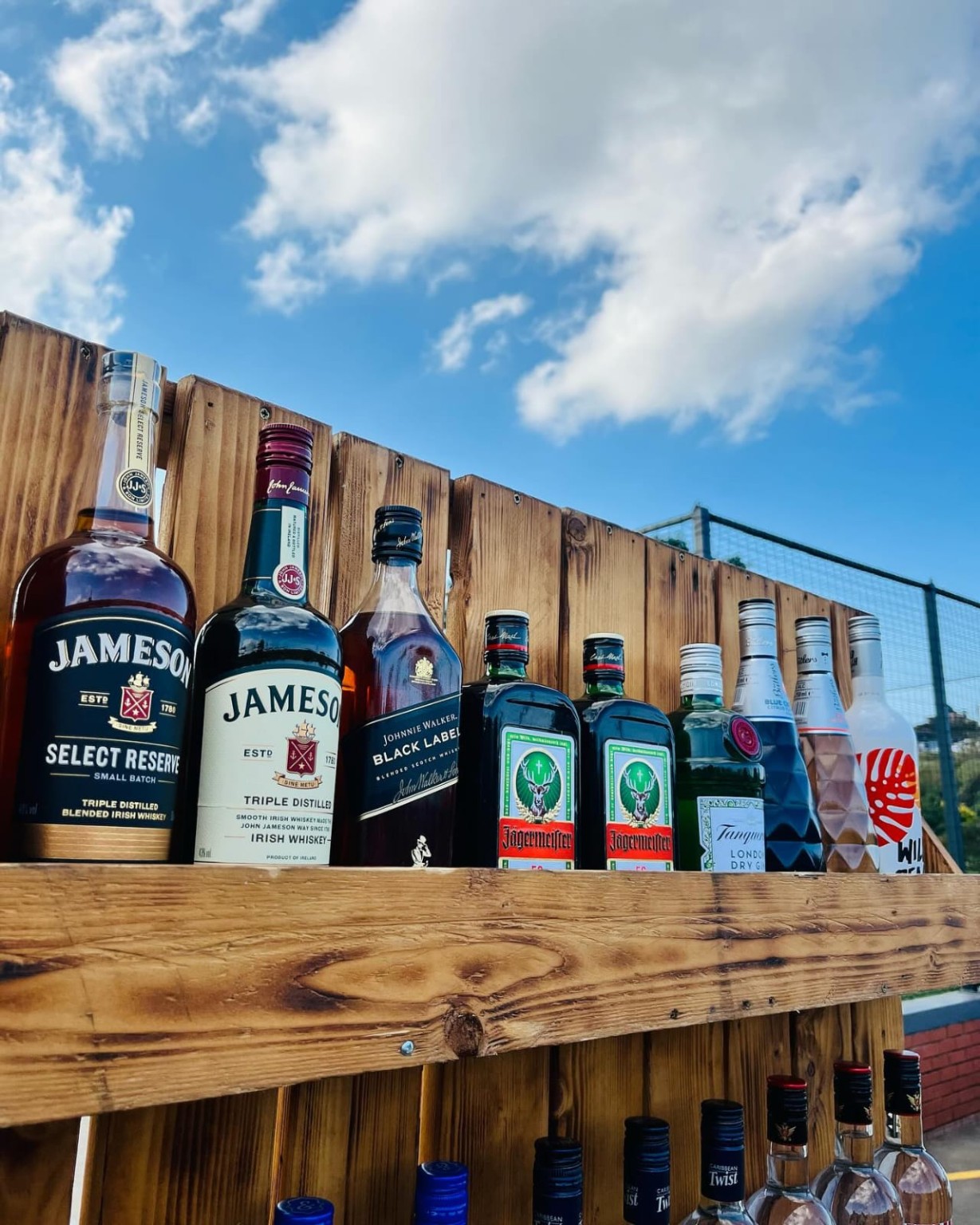 Bottle selection at Shox's